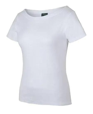 C Of C Women's Short Sleeve Boat Neck Tee 1BTS