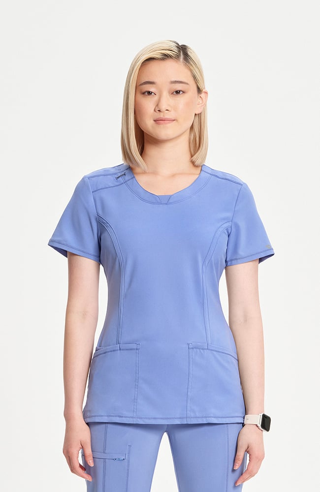 Cherokee Infinity Women's Round Neck Scrub Top 2624A Metro Workwear.