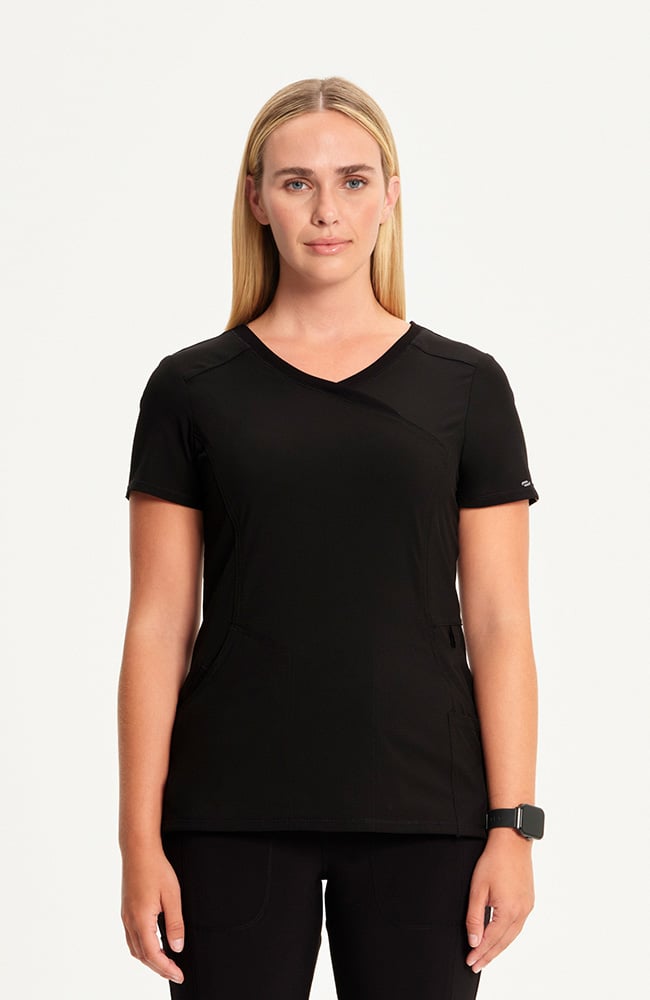 Cherokee Infinity Women's Mock Wrap Scrub Top 2625A Metro Workwear.