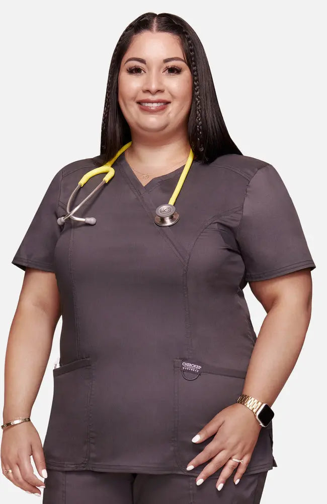 Cherokee Revolution Women's Mock Wrap Scrub Top WW610  Simply Scrubs Australia