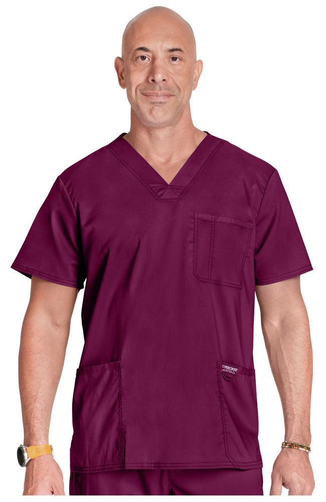 Cherokee Revolution Men's Scrub Top WW670 Metro Workwear.