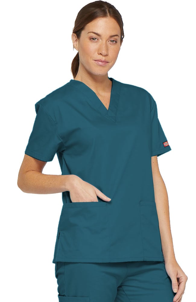 Dickies EDS Signature Women's V-Neck Scrub Top 86706 Metro Workwear.