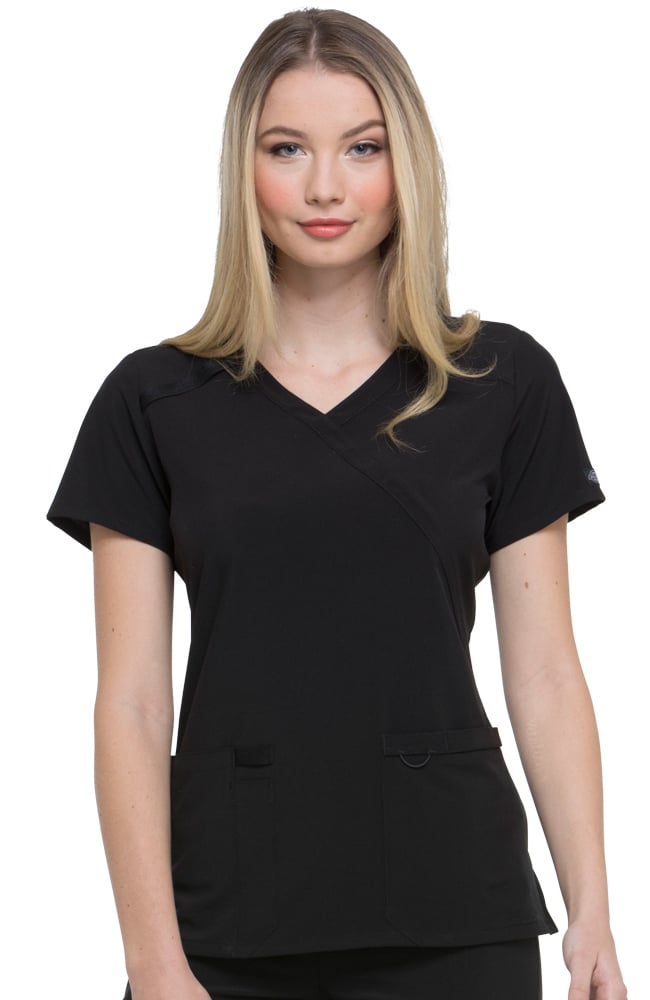 Dickies EDS Essentials Women's Mock Wrap Scrub Top DK625 Metro Workwear.
