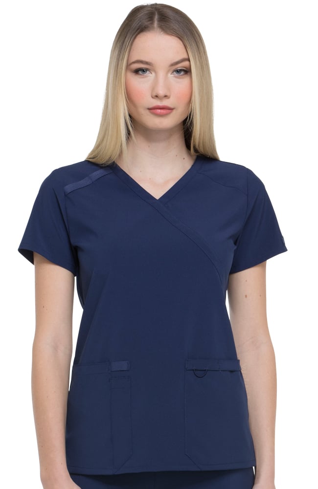 Dickies EDS Essentials Women's Mock Wrap Scrub Top DK625 Metro Workwear.