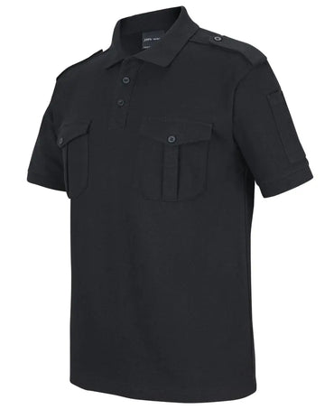 Jb's Short Sleeve Epaulette Polo Shirt 210ES Metro Workwear.