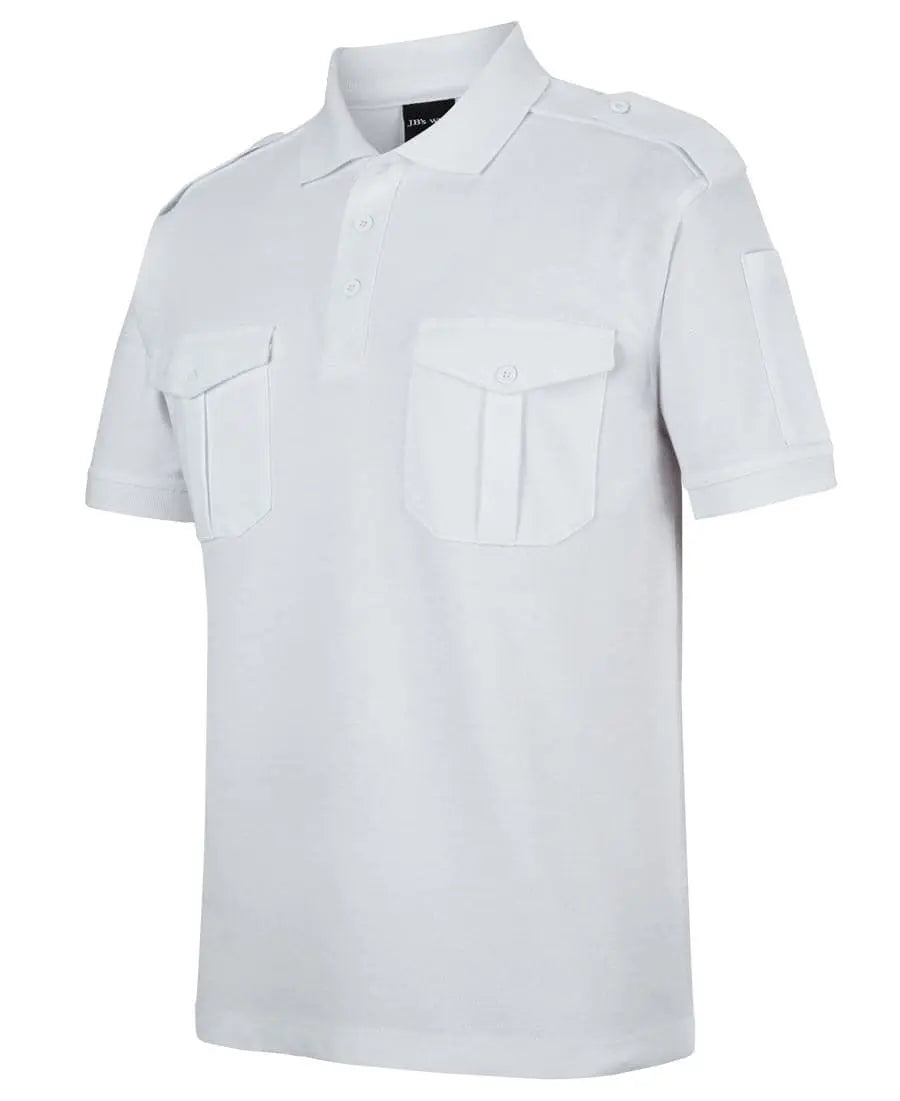 Jb's Short Sleeve Epaulette Polo Shirt 210ES Metro Workwear.