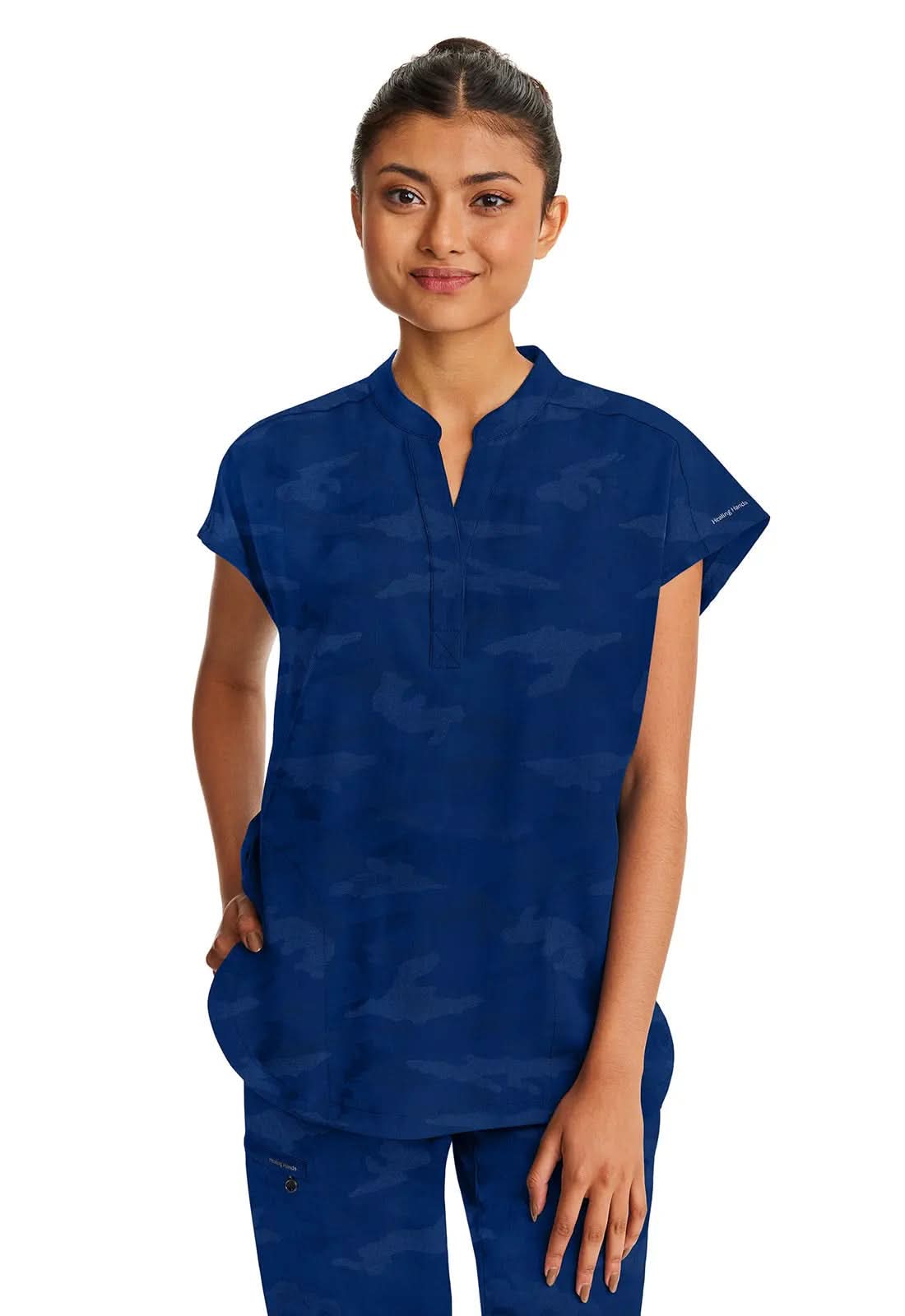 Healing Hands Journey Camo Women's Scrub Top 2352Â Simply Scrubs Australia