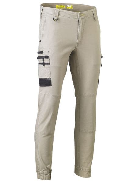 Bisley Flx And Move™ Stretch Cargo Cuffed Pants BPC6334 Metro Workwear.