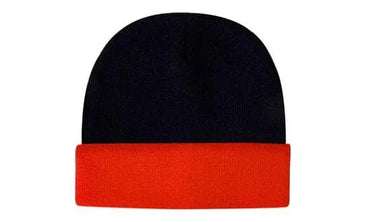 Headwear Acrylic Hi-vis Turn-up Beanie X12 - 3027 Metro Workwear.