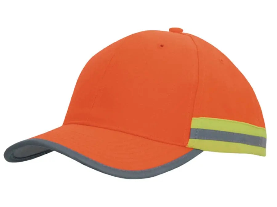 Headwear Hivis Cap 2 Tone Reflective Trim X12 - 3030 Metro Workwear.