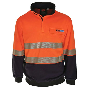 DNC Hi-vis 1/2 Zip Flame Retardant PPE/HRC2 Day/Night Jumper 3424