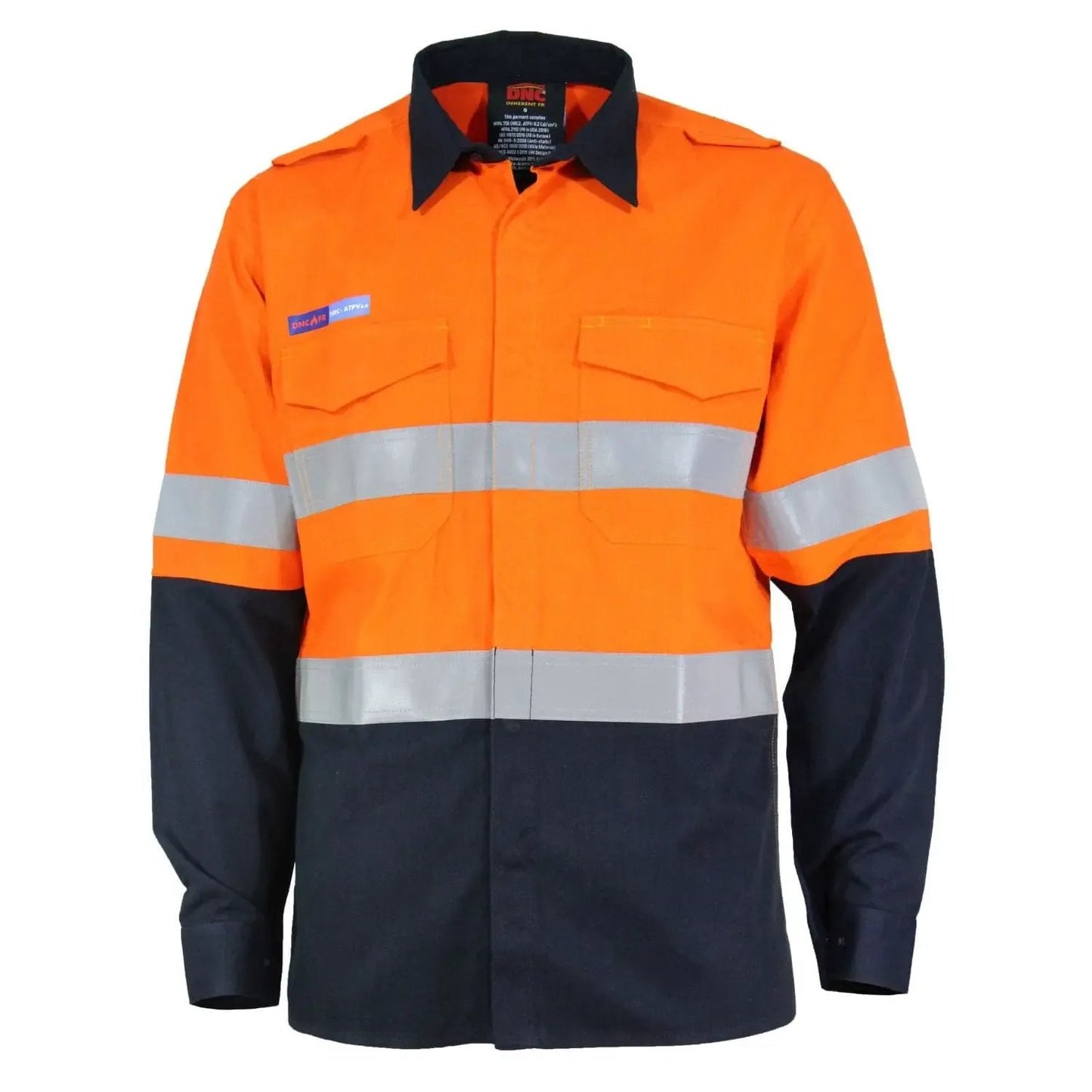 DNC Long Sleeve Flamearc Flame Retardant HRC1/PPE 1 Day Night Taped FR Shirt 3445