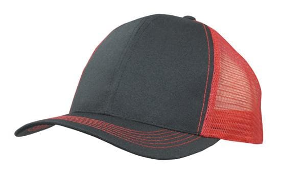 Headwear Mesh Back Breathable P/twill 3819 Caps X12 - 3819 Metro Workwear.