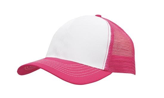 Headwear Mesh Back Breathable P/twill 3819 Caps X12 - 3819 Metro Workwear.