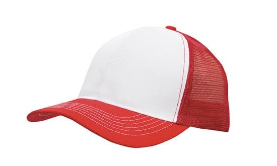 Headwear Mesh Back Breathable P/twill 3819 Caps X12 - 3819 Metro Workwear.