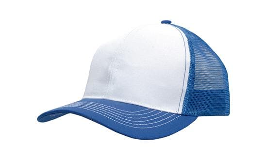 Headwear Mesh Back Breathable P/twill 3819 Caps X12 - 3819 Metro Workwear.