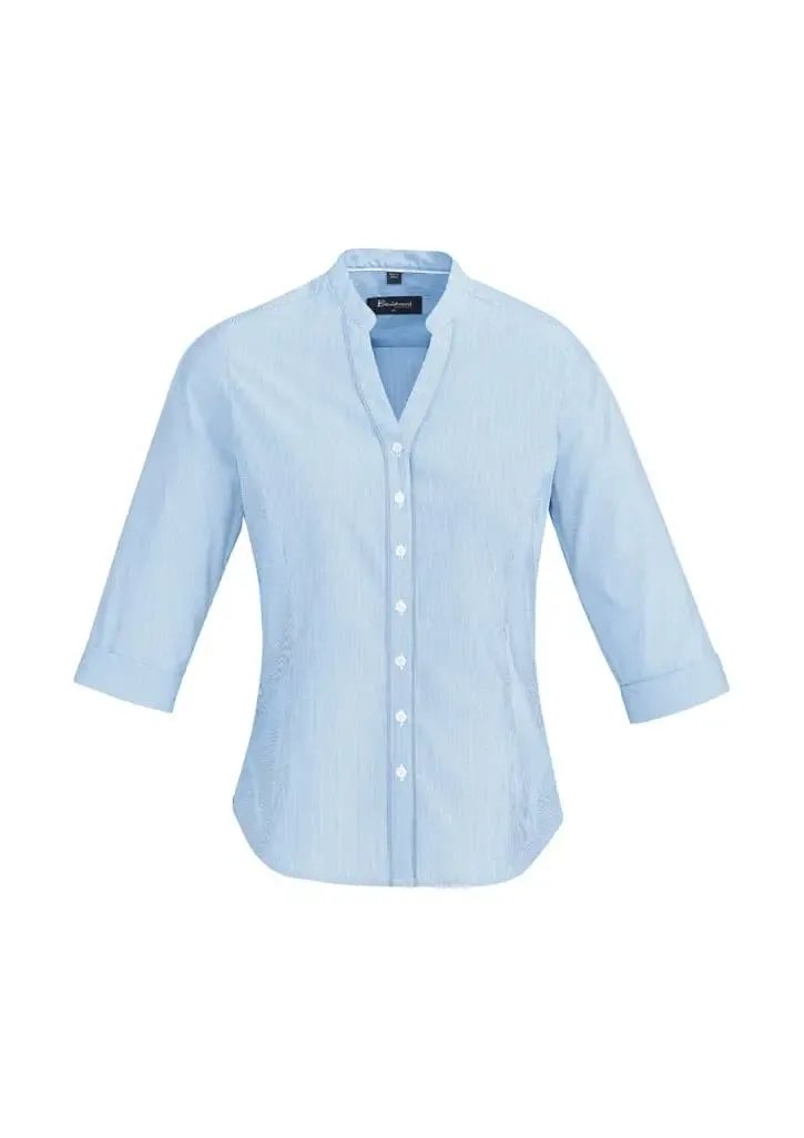 Biz Corporate Bordeaux Womens 3/4 Sleeve Shirt 40114