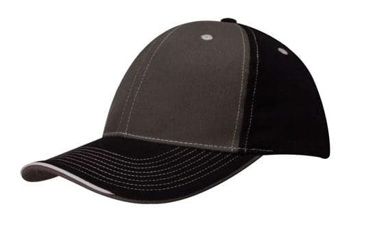 Headwear 2 Tone With Sandwich Lip Cap X12 - 4053 Metro Workwear.