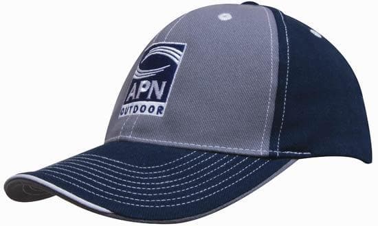 Headwear 2 Tone With Sandwich Lip Cap X12 - 4053 Metro Workwear.