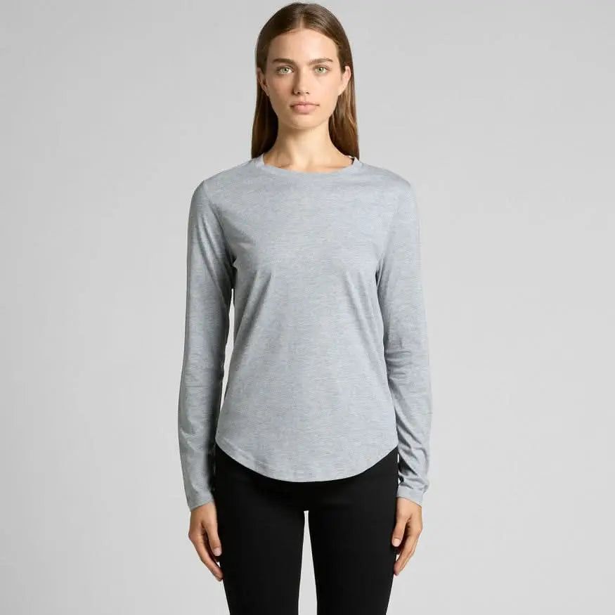 As Colour Women's Curve Logn Sleeve Tees 4055 Metro Workwear.