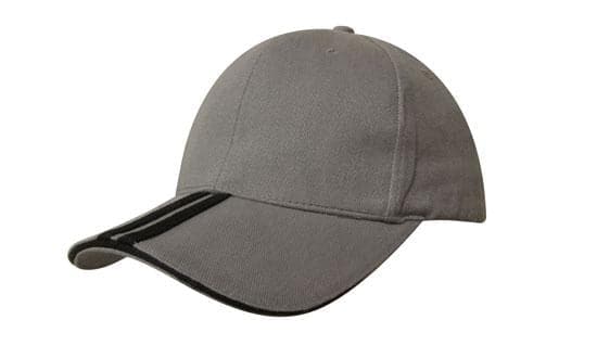 Headwear Bhc 2 Stripe Peak & Sandwich Cap X12 - 4074 Metro Workwear.