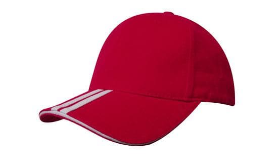 Headwear Bhc 2 Stripe Peak & Sandwich Cap X12 - 4074 Metro Workwear.