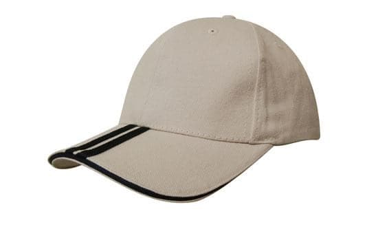 Headwear Bhc 2 Stripe Peak & Sandwich Cap X12 - 4074 Metro Workwear.