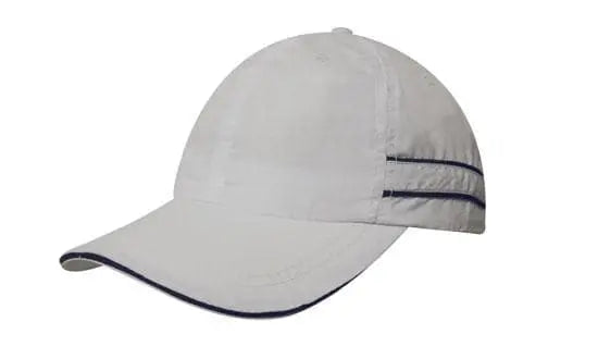 Headwear Microfibre Cap W/piping & Sandwich X12 - 4077 Metro Workwear.