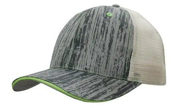 Headwear Woodprint Poly Twill Mesh Cap X12 - 4143 Metro Workwear.