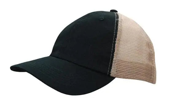 Headwear Washed Chino Soft Mesh Back Cap X12 - 4145 Metro Workwear.
