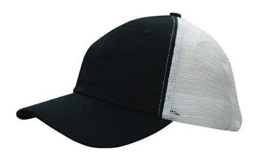 Headwear Washed Chino Soft Mesh Back Cap X12 - 4145