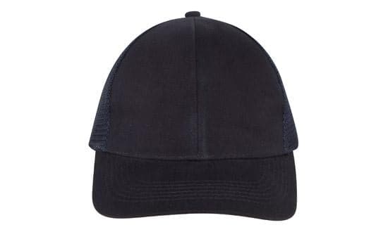 Headwear Brushed Cotton With Mesh Back Cap X12 - 4181 Metro Workwear.