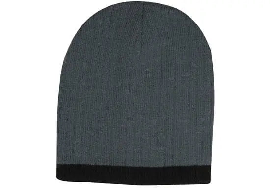 Headwear Two Tone Cable Knit Beanie X12 Metro Workwear.