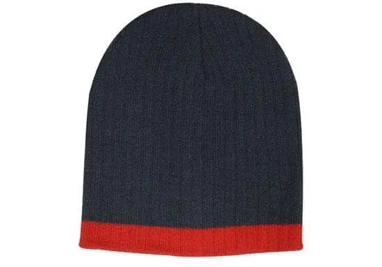 Headwear Two Tone Cable Knit Beanie X12 Metro Workwear.