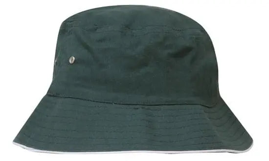 Headwear Bucket Hat With Sandwich Trim Brushed Heavy Sports Twill *no Sandwich* X12 Metro Workwear.