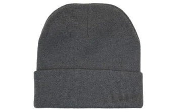 Headwear Knitted Acrylic Beanie X12 - 4243 in Charcoal