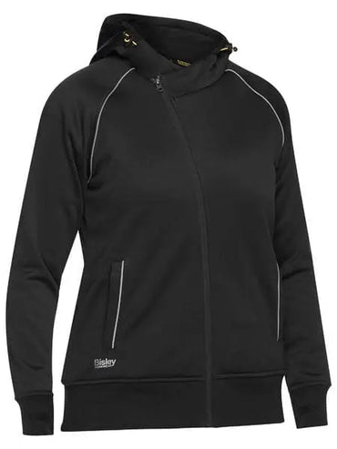 Bisley Women's Fleece Zip Front Hoodie With Sherpa Lining BKL6925 Metro Workwear.
