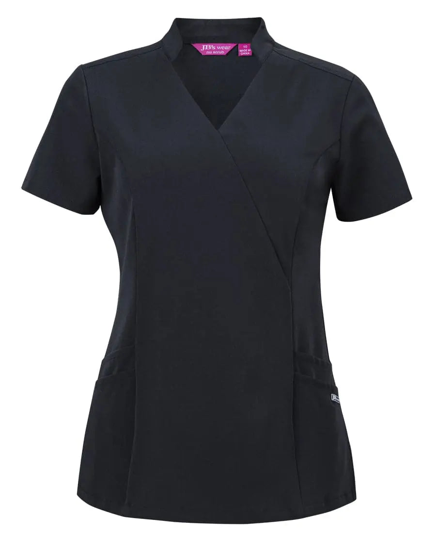 Jb's Ladies Mandarin Collar Scrub Top 4SMT1 Metro Workwear.
