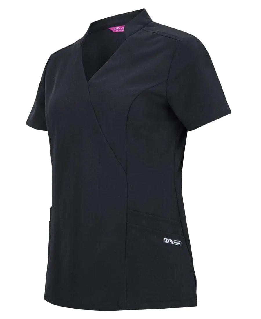 Jb's Ladies Mandarin Collar Scrub Top 4SMT1 Metro Workwear.
