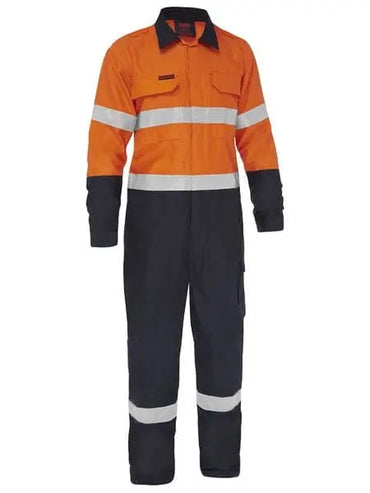 Bisley Apex 185/240 Taped Hi Vis FR Ripstop Vented Coverall BC8477T Metro Workwear.