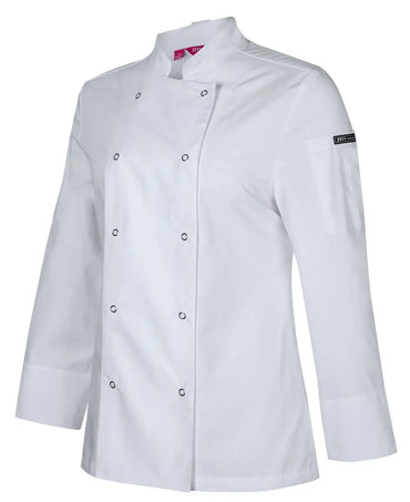 Jb's Women’s Long Sleeve Button Chef Jacket 5CJL1 Metro Workwear.