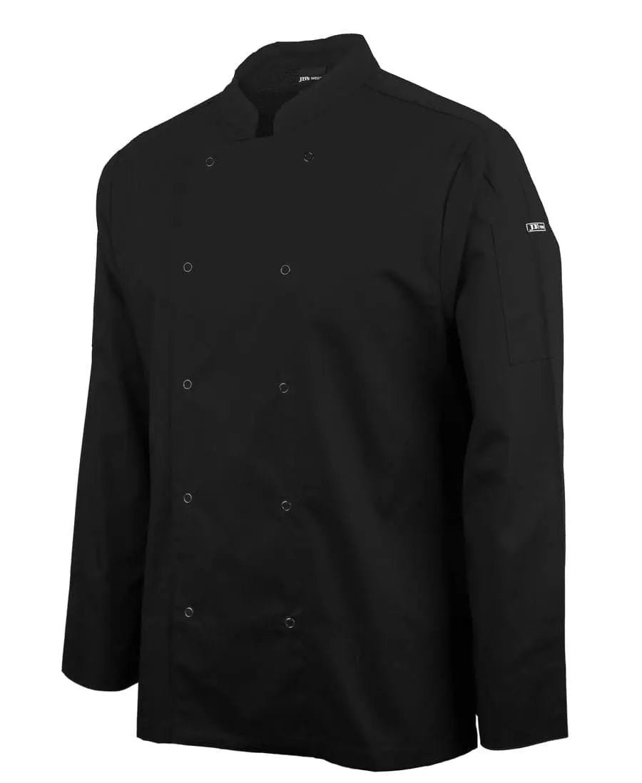 JB'S Long Sleeve Snap Button Chef's Jacket 5CJL Metro Workwear.