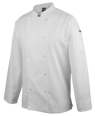 JB'S Long Sleeve Snap Button Chef's Jacket 5CJL Metro Workwear.