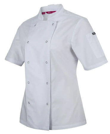 Jb's Women’s Short Sleeve Button Chef Jacket 5CJS1 Metro Workwear.