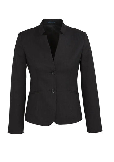 Biz Corporates Women's Short Jacket with Reverse Lapel 60113 Metro Workwear.