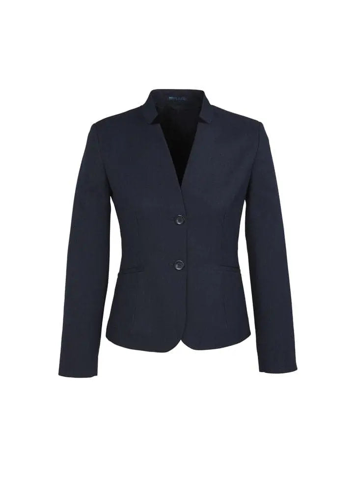 Biz Corporates Women's Short Jacket with Reverse Lapel 60113 Metro Workwear.