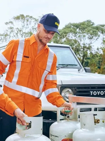 Bisley Workwear Apex 185 X Taped Hi Vis FR Vented Shirt BS8439XT Metro Workwear.