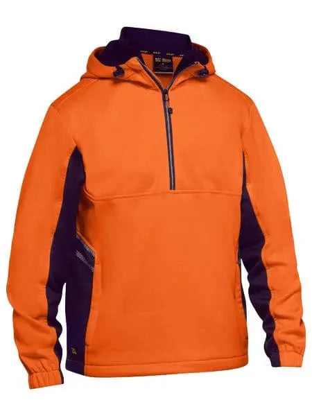 Bisley Workwear Hi Vis Water Repellent Fleece Hoodie BK6571 Metro Workwear.