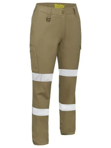 Bisley Women's Stretch Taped Cotton Cargo Work Pants BPLC6008T Metro Workwear.