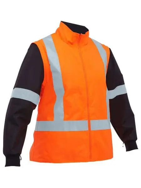 Bisley Taped Women's Hi Vis 5 in 1 Rain Jacket BKL6975 Metro Workwear.